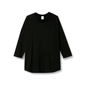 [プリントスター] 7分袖 5.6オンス CRB ヘビーウェイト ベースボール Tシャツ ブラック 日本 ２ＸＬ (日本サイズ3L相当)の商品画像