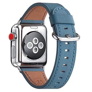 WFEAGL コンパチブル Apple Watch バンド，は本革レザーを使い、iWatch SE，Series 7/6/5/4/3/2/1、Sporの商品画像