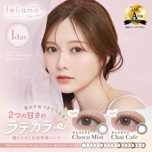カラコン フェリアモ ワンデーカラコン 1箱10枚入り 度あり 度なし UV加工 高含水 55% ナチュラル カラーコンタクト 白石麻衣 feliamo 1day