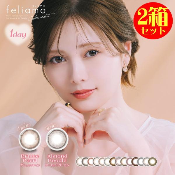 カラコン 2箱購入で1箱プラスキャンペーン フェリアモ ワンデーカラコン 1箱10枚 度あり 度なし...