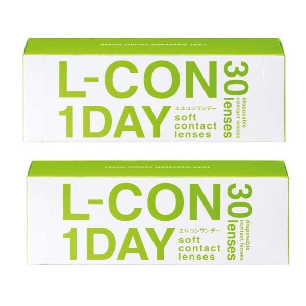 コンタクト 2箱セット コンタクト エルコンワンデー 度あり 30枚 L-con 1DAY コンタク...