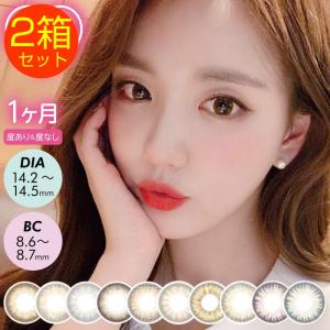 アウトレット カラコン 2箱セット モピル マンスリー 1箱1枚 度あり 1ヶ月 ワンマンス Mopil ナチュラル系 ブラウン ハーフ