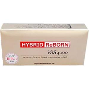 日本レスベラトロール 催芽ブドウ種子 GSPP iGS4000 HYBRID ReBORN 30カプセル3箱セット｜1-ymt