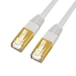 LANケーブル CAT7 白 ホワイト CAT7LANケーブル 10G通信 ハイクオリティー （20m）｜10001