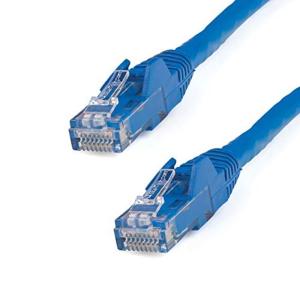 StarTech.com カテゴリー6 LANケーブル 2m ブルー RJ45モールディングコネクタ(ツメ折れ防止カバー付き) ギガビットイ｜10001