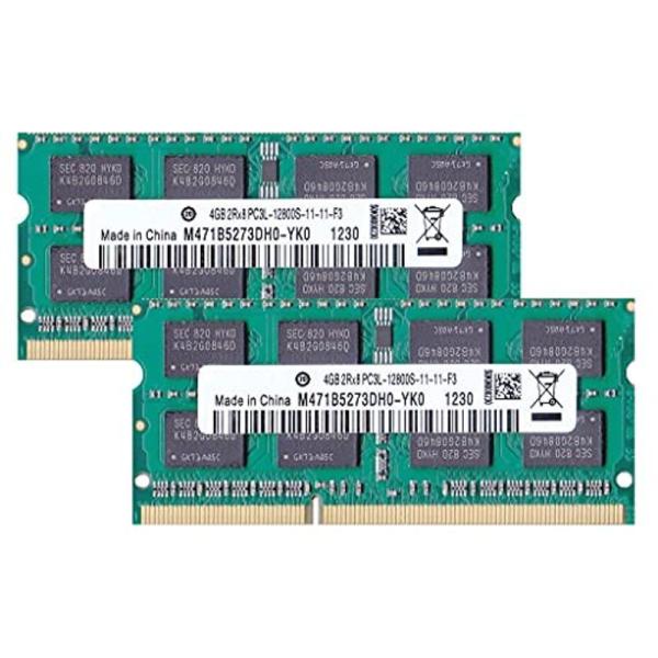 PC3L-12800S(DDR3-1600) SO-DIMM 4GB×2枚組 メモリンゴブランドノー...