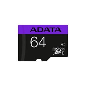 ADATA Premier microSDXCカード 64GB Class10 UHS-I AUSDX64GUICL10-RA1｜10001