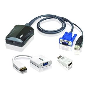 ATEN ラップトップ USB KVMコンソール クラッシュカートアダプター ITキット CV211CP｜10001