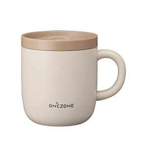 ドウシシャ マグカップ 猫舌専科マグカップ 猫舌さんにおすすめ 260ml ピンクベージュ ON℃ZONE(オンドゾーン)｜10001