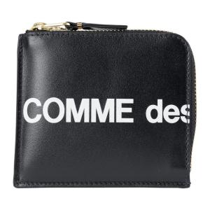 COMME des GARCONS (コムデギャルソン) コンパクト財布 HUGE LOGO SA3100HL ブラック 並行輸入品｜10001