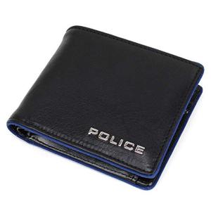POLICE(ポリス) 二つ折り財布 小銭入れあり テライオ PA-70001 ブラック｜10001