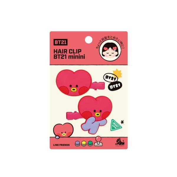 ソロモン商事 BT21 minini 前髪クリップ (TATA) HAIR CLIP ヘアクリップ ...