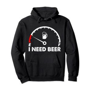 Funny Drinking I Need A Beer Meter - 面白いビールを飲む パーカー｜10001
