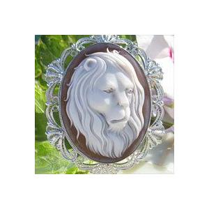 CAMEO（カメオ） ブローチ【美しく強きライオン】Francesco Monastero