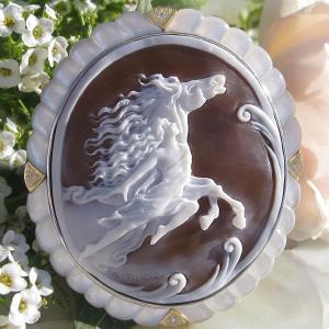 CAMEO（カメオ） Giuseppe Tesoriere作 サードニクスシェル SILVER