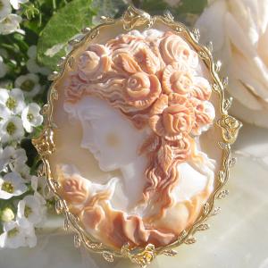 CAMEO（カメオ） Giuseppe Tesoriere作 サードニクスシェル 天然