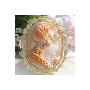 K18カメオCZペンダント