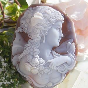 CAMEO（カメオ） Giovanni Romano作 サードニクスシェル SILVER