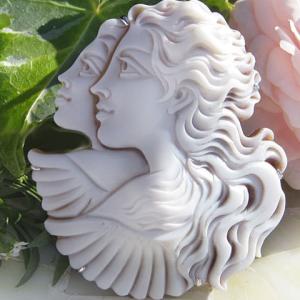 CAMEO（カメオ） Marcello Ripa作 シェルカメオ/ルース素晴らしい彫刻