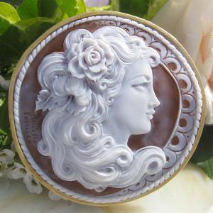 CAMEO（カメオ） Giuseppe Tesoriere作 サードニクスシェル 天然