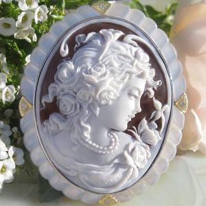 CAMEO（カメオ） Giuseppe Tesoriere作 サードニクスシェル SILVER