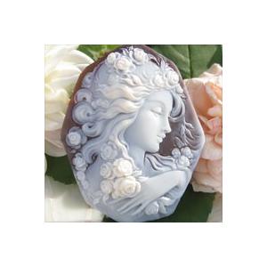 CAMEO（カメオ） Gennaro Garofalo作 シェルカメオ ルース 【薔薇と