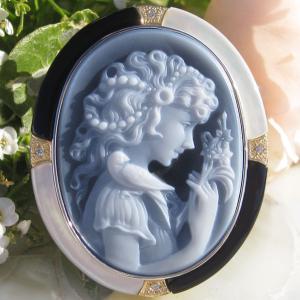 CAMEO（カメオ） Giuseppe Tesoriere作 サードニクスシェル 天然