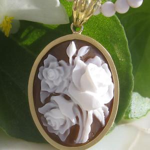 CAMEO（カメオ） Ciro Gaglione作 シェルカメオ K18ペンダントトップ