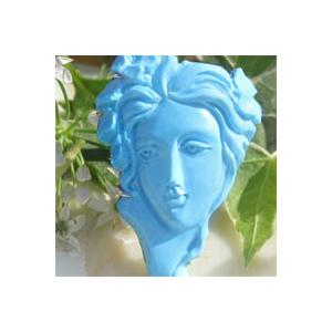 CAMEO カメオ Antonio Guarracino作 天然ターコイズ(トルコ石 CAMEO カメオ Antonio Guarracino作 天然ターコイズ(トルコ石