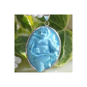 CAMEO（カメオ） 最新作 Antonio Guarracino作 最高級 天然 ターコイズ