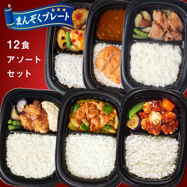 まんぞくプレート アソートセット 6種12袋セット 弁当 冷凍食品 惣菜 おかず お惣菜 お弁当 冷...
