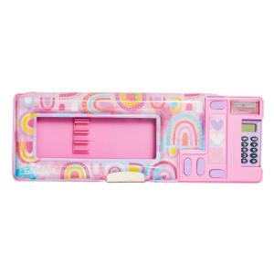 飛び出すギミック筆箱 ハートと虹 色 ピンク smiggle スミグル Bright Side Pop Out Pencil Case (color: PINK) 送料無料 メール便