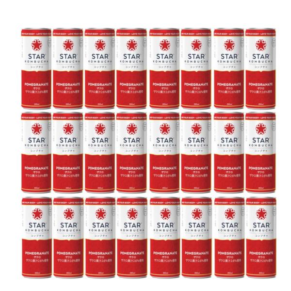 送料無料 スターコンブチャ ザクロ(発酵飲料)[250ml×24本]STAR KOMBUCHA PO...