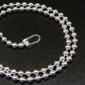 ネックレス メンズ シルバー925 ボールチェーン 60cm 2mm シルバー