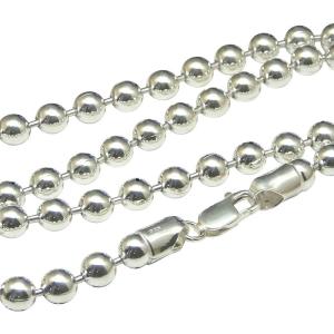 ネックレス メンズ シルバー925 ボールチェーン 45cm 6mm シルバー
