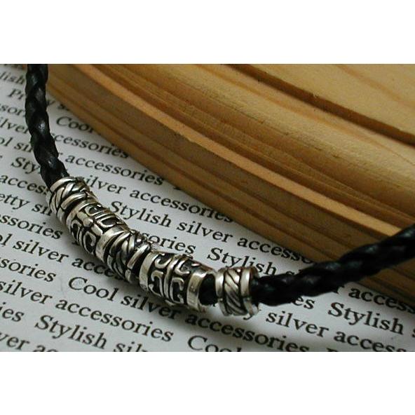 ネックレス メンズ シルバー925 シルバーネックレス メンズネックレス ハンドメイド 5連クロスロ...