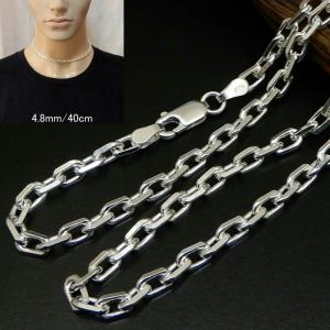 チェーン ネックレス メンズ シルバー925 3.5mm 60cm アンカーチェーン