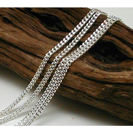 シルバーチェーン ネックレス 1.7mm 70cm 交換用に最適 シルバー925 喜平チェーン 刻印...