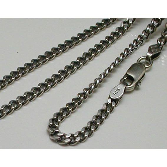 平ネックレス シルバー925 チェーン メンズ 2.8mm 45cm ネックレス シルバー925 メ...