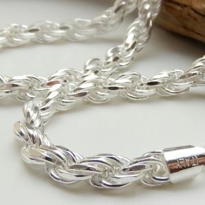 超 極太 ネックレス メンズ シルバー925 フレンチロープ チェーン 45cm