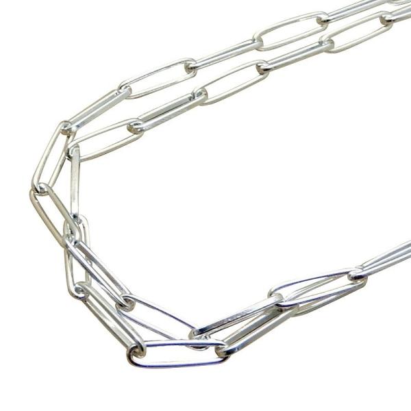 ネックレス メンズ チェーン シルバー925 ホピ族 ハンドメイド 3.3mm 50cm ホピチェー...