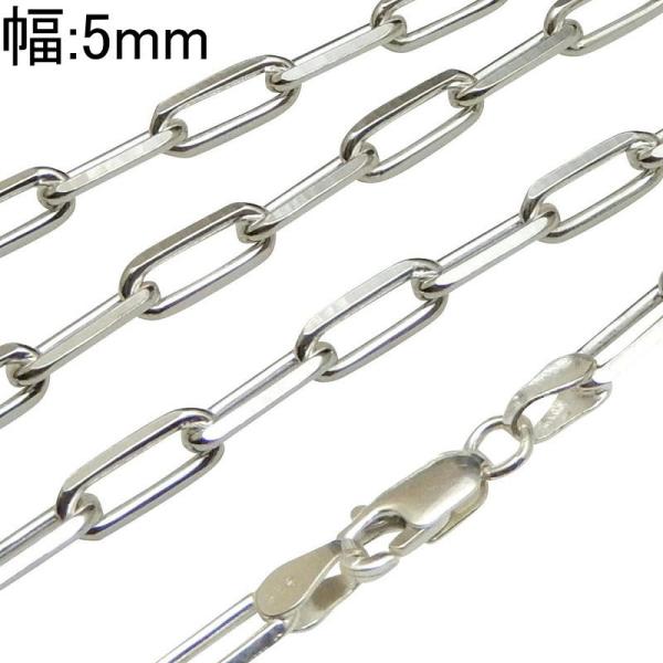 極太 ネックレス メンズ シルバー925 ホピ チェーン 60cm 5mm シルバーネックレス メン...