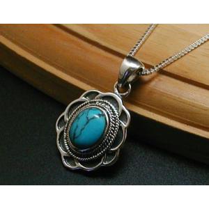 激カワ）ホワイトバッファローネックレス（ホワイトターコイズ