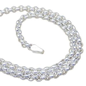 ネックレス メンズ シルバー925 ロールチェーン 50cm4.5mm シルバー