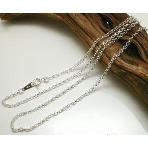 ネックレス メンズ シルバー925 ロールチェーン 45cm4.5mm シルバー