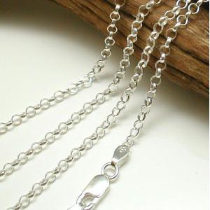 ネックレス メンズ シルバー925 ロールチェーン 45cm4.5mm シルバー