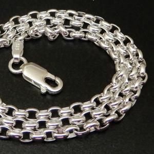 チェーン ネックレス メンズ シルバー925 太い 4.5mm45cm アンカー