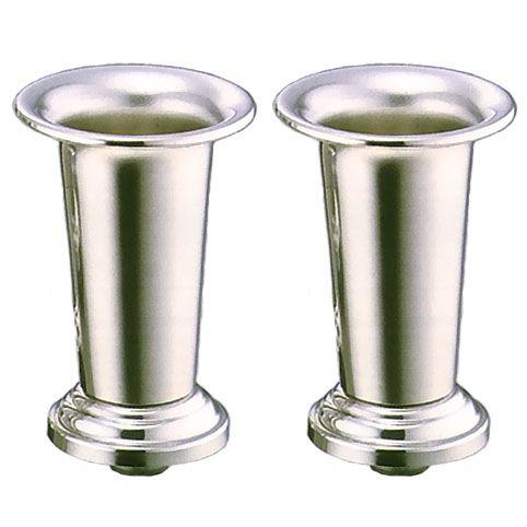 着脱式ステンレス花立 渕巻型 豆