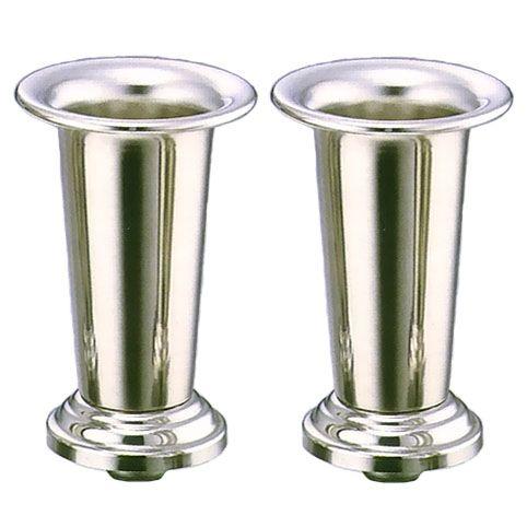 着脱式ステンレス花立 渕巻型 小