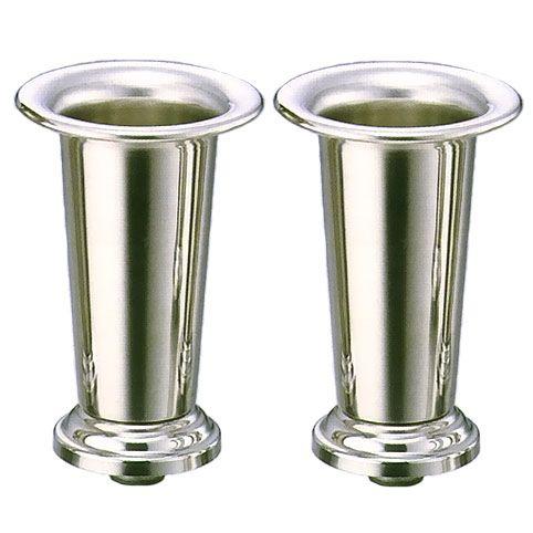 着脱式ステンレス花立 渕巻型 中